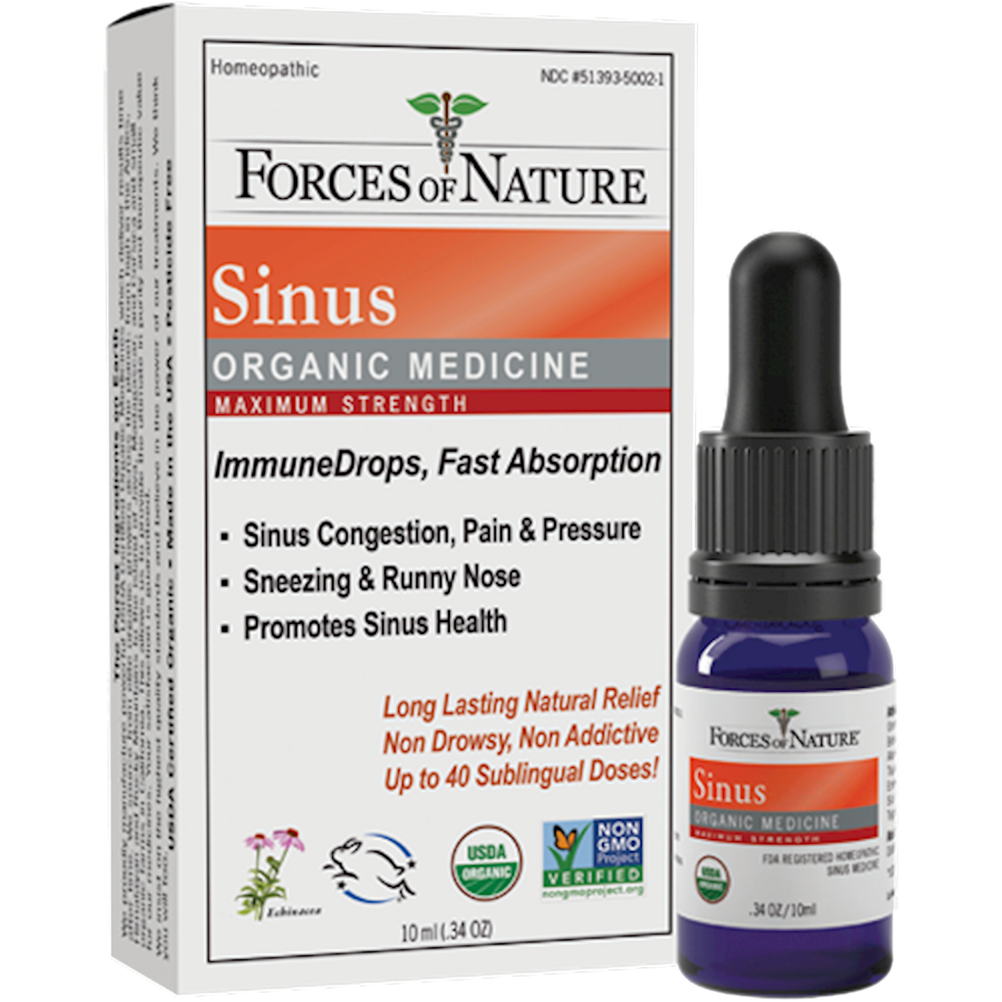 Sinus Maximum Strength Organic .34 oz