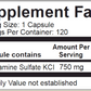 Glucosamine Sulfate 120 caps