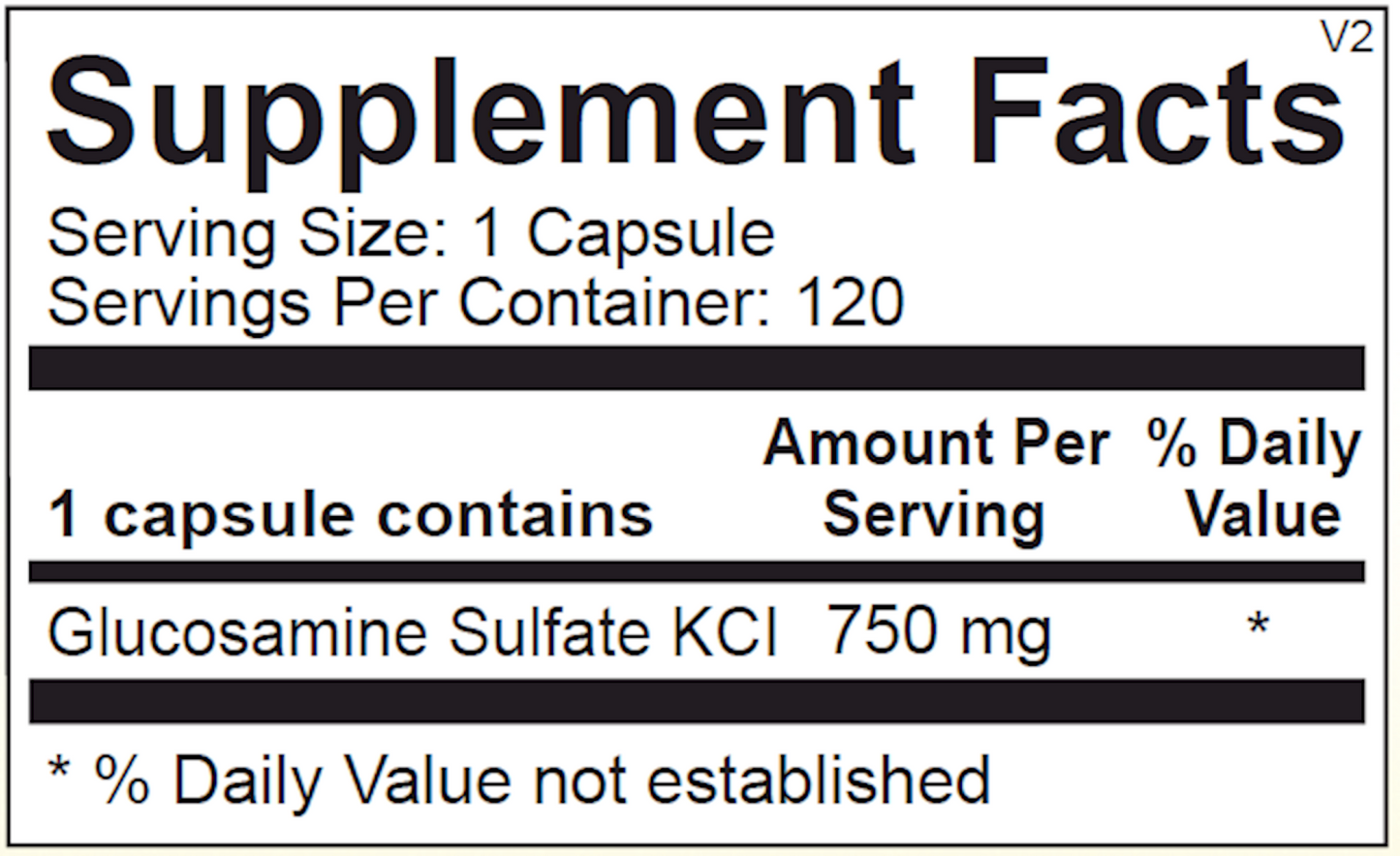 Glucosamine Sulfate 120 caps