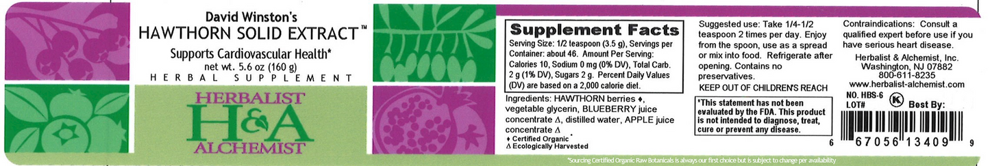 Hawthorne Solid Extract 5.6 oz