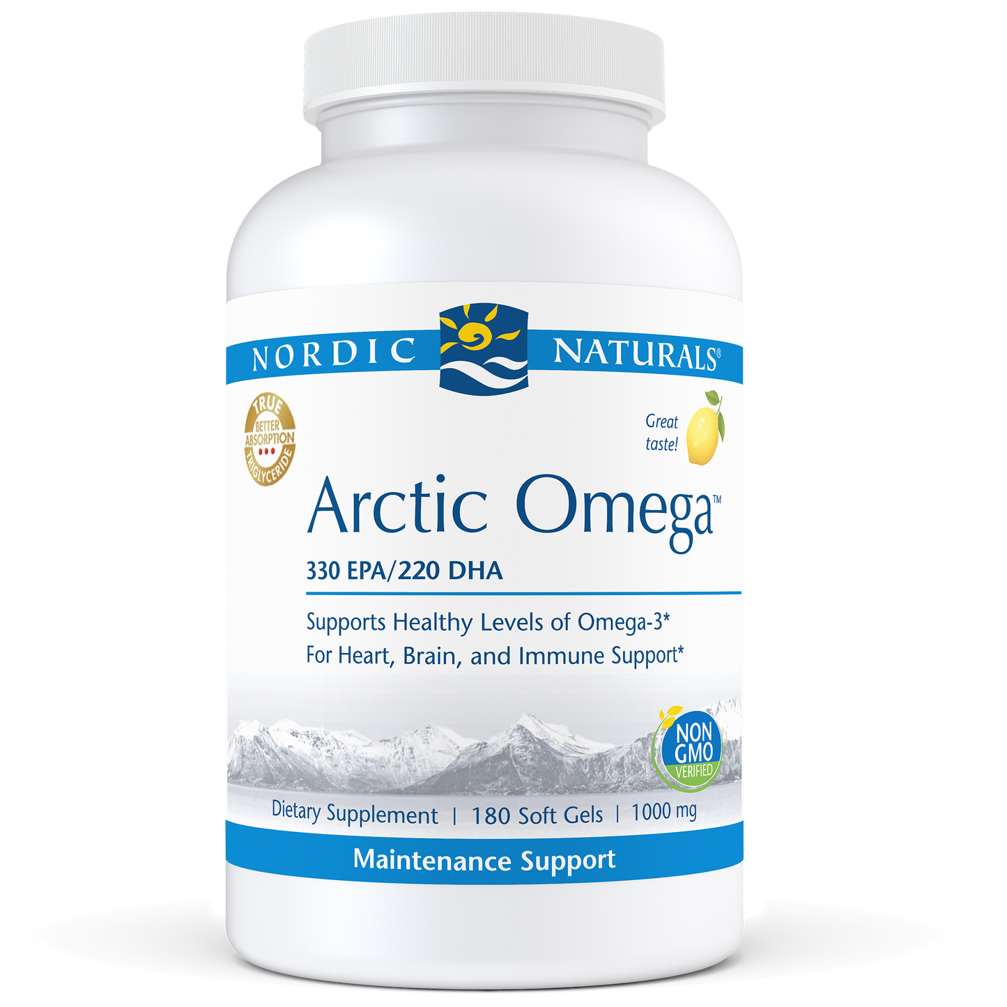 Arctic Omega Lemon 1000 mg 180 gels