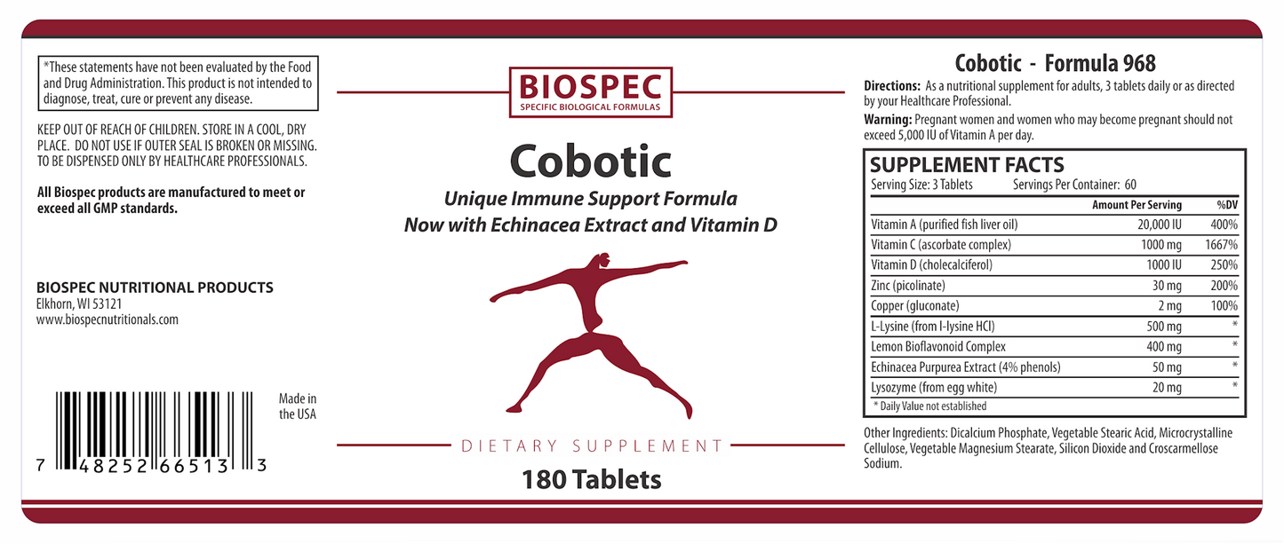 Cobotic Immune Support 180 tabs