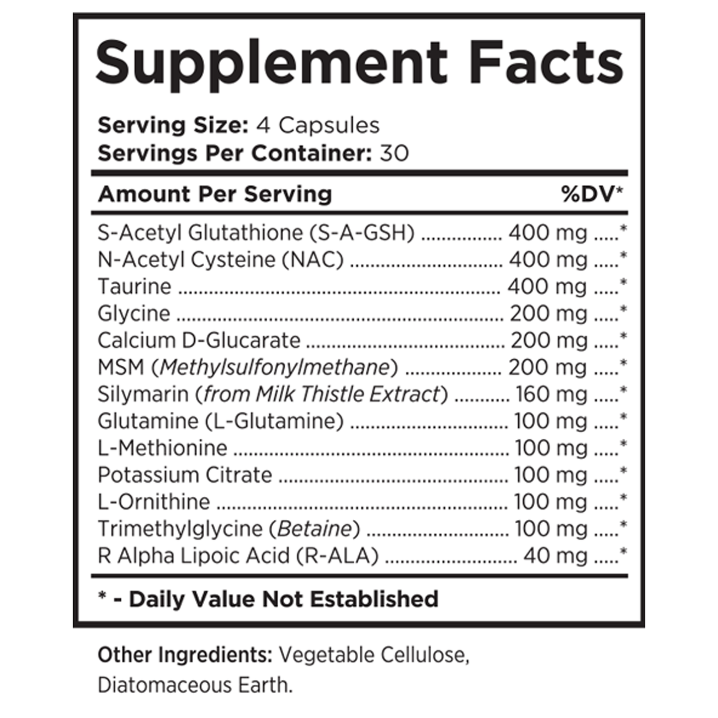 Glutathione Symmetry 120 caps