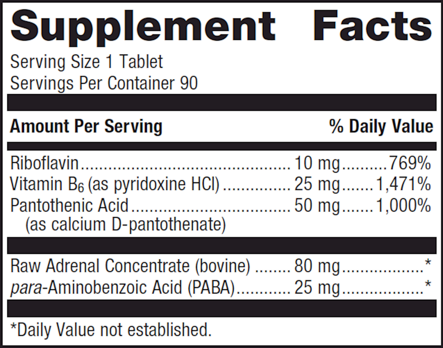 Adrenogen 90 tabs