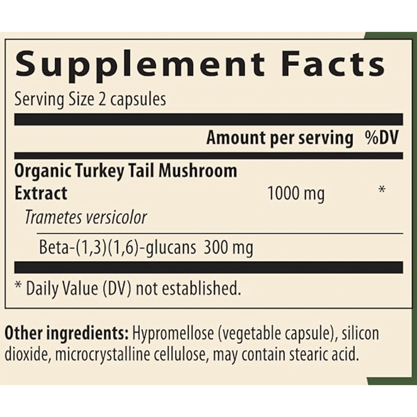 Turkey Tail Mushroom Extract Capsules 90c