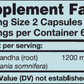 Ashwagandha Root 120 caps