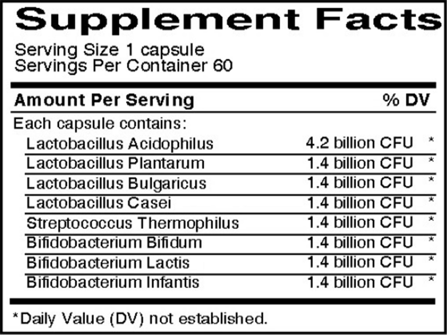 High Delivery Acidophilus 60 caps