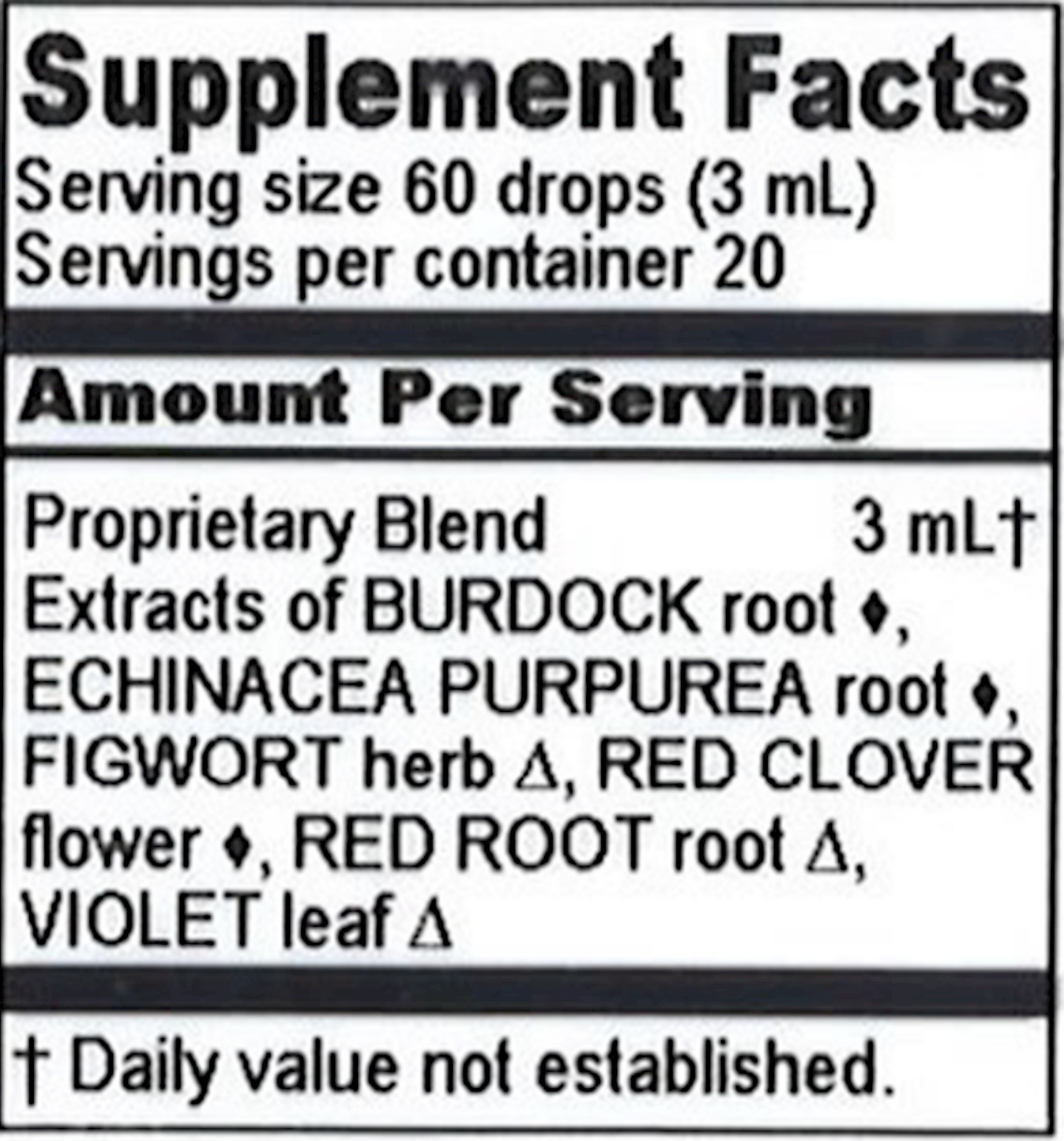 Burdock/Red Root Compound 2 oz