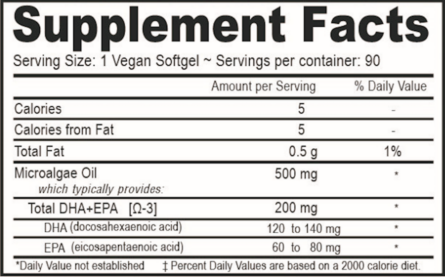 Vegan DHA-EPA (Delayed Release) 90 vcaps