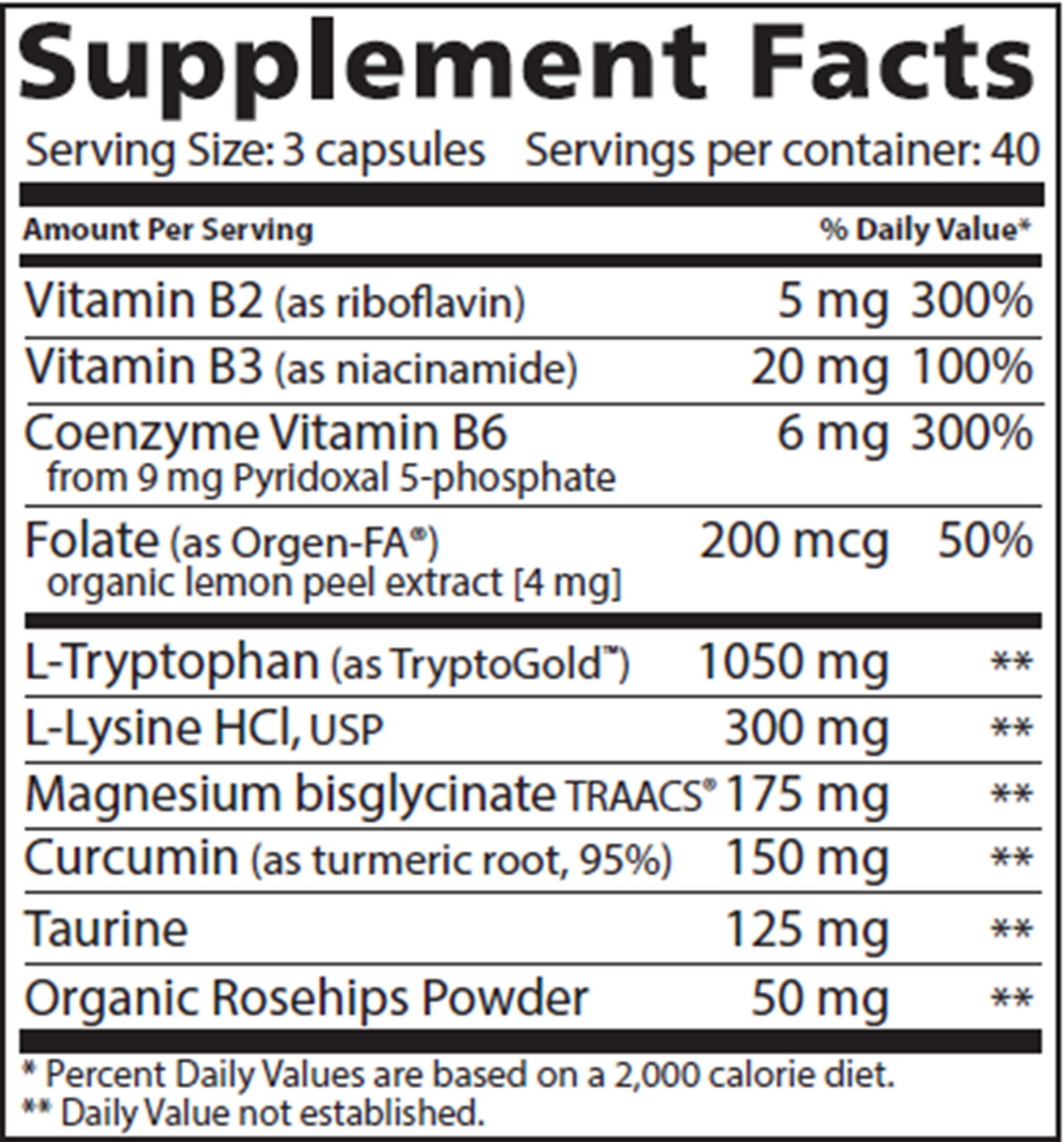 Serotonin 120 vegcaps