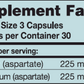 Cal/Mag Aspartate 1:1 90 caps