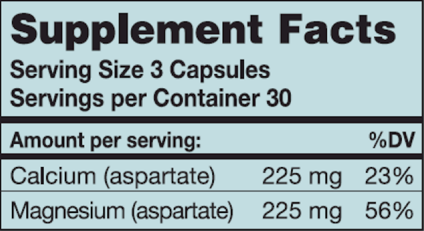 Cal/Mag Aspartate 1:1 90 caps