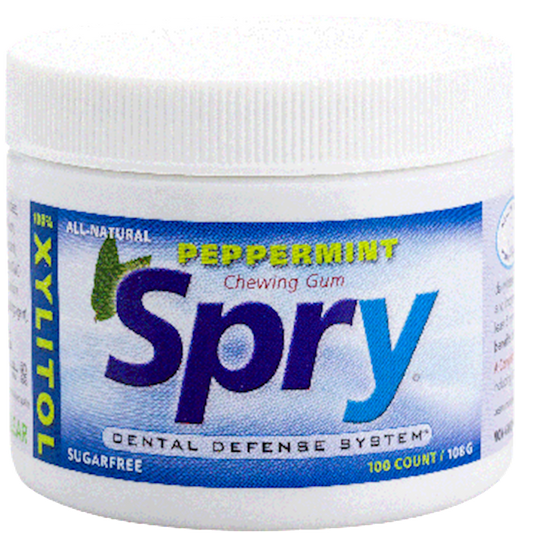 Spry Xylitol Gum Peppermint 100 ct