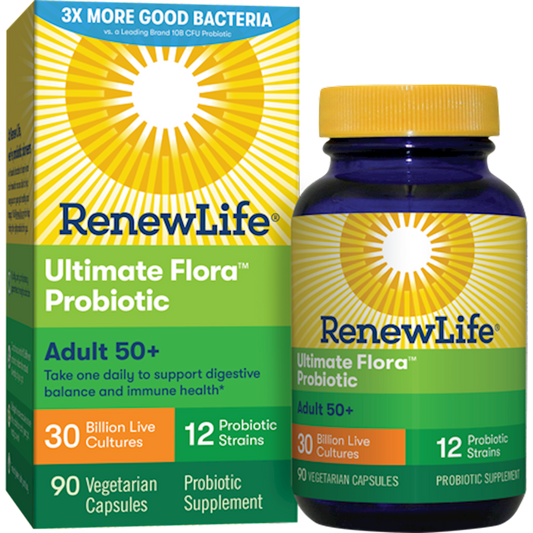 Ultimate Flora Adult 50+ 90 veg caps