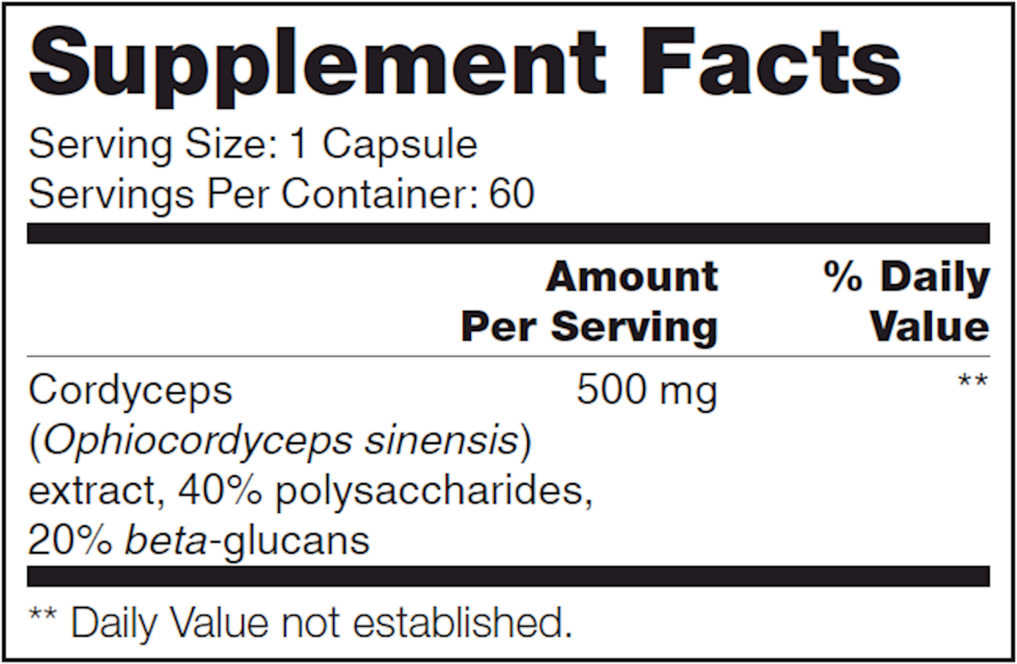 Cordyceps SAP 60 caps