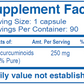 Curcumin 97% 90 vegcaps