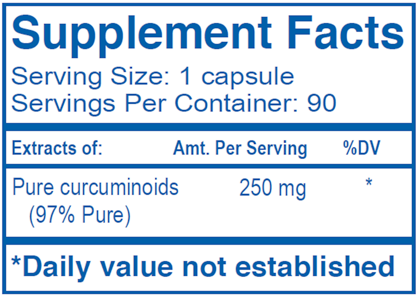 Curcumin 97% 90 vegcaps