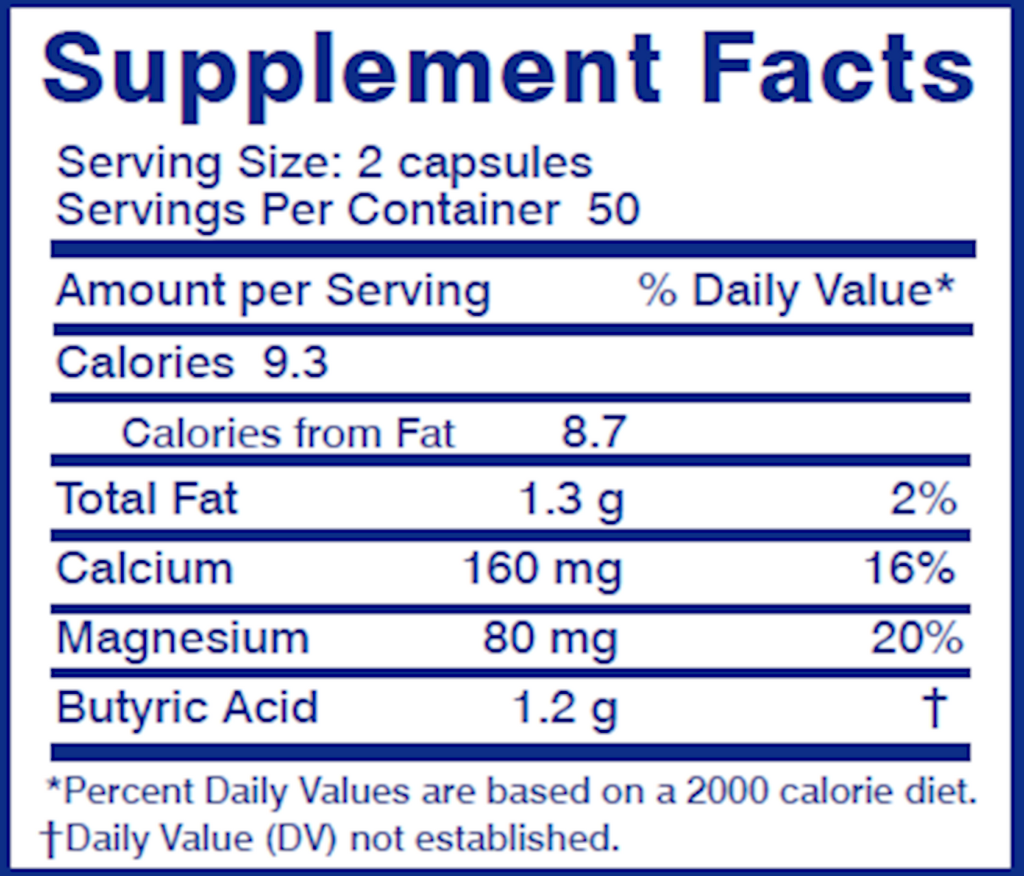 Cal-Mag Butyrate 100 caps