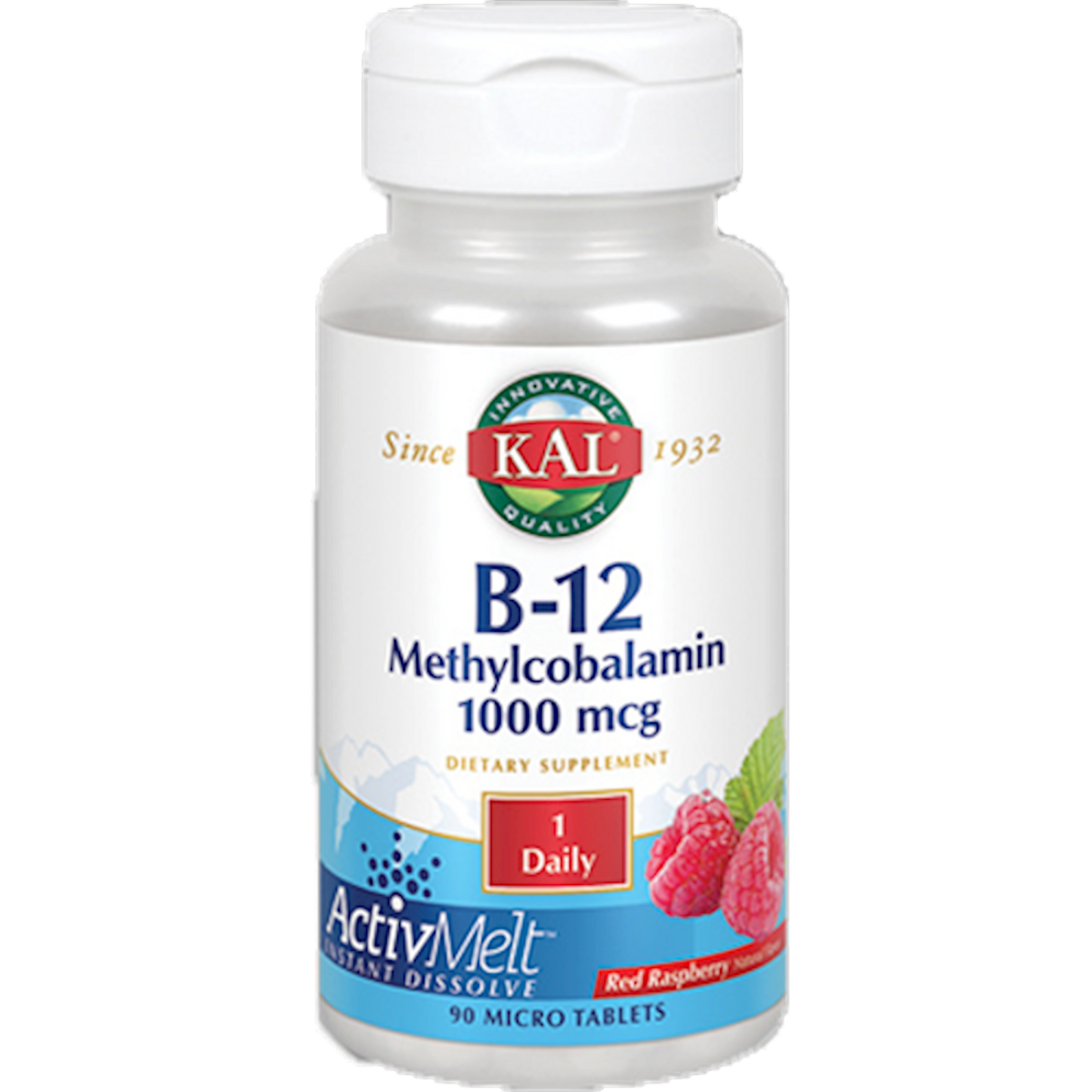 B12 Methyl 1,000 mcg Raspberry 90 tabs