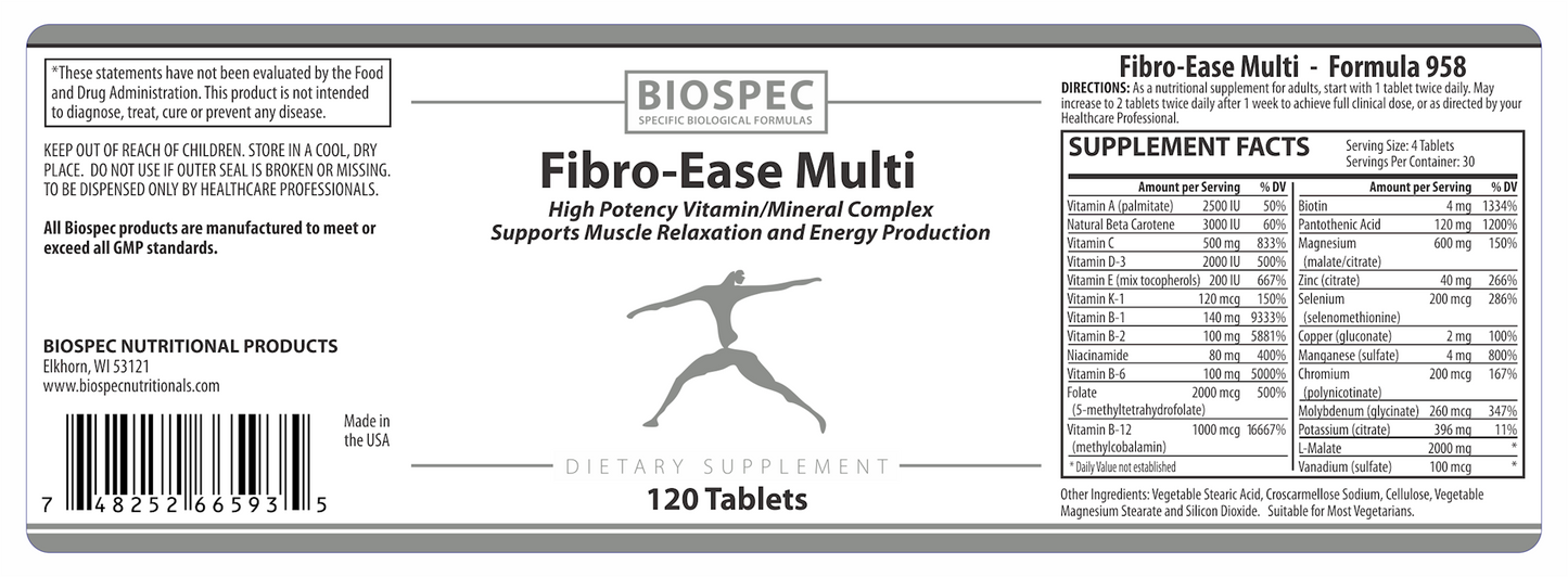 Fibro-Ease Multi 120 tabs