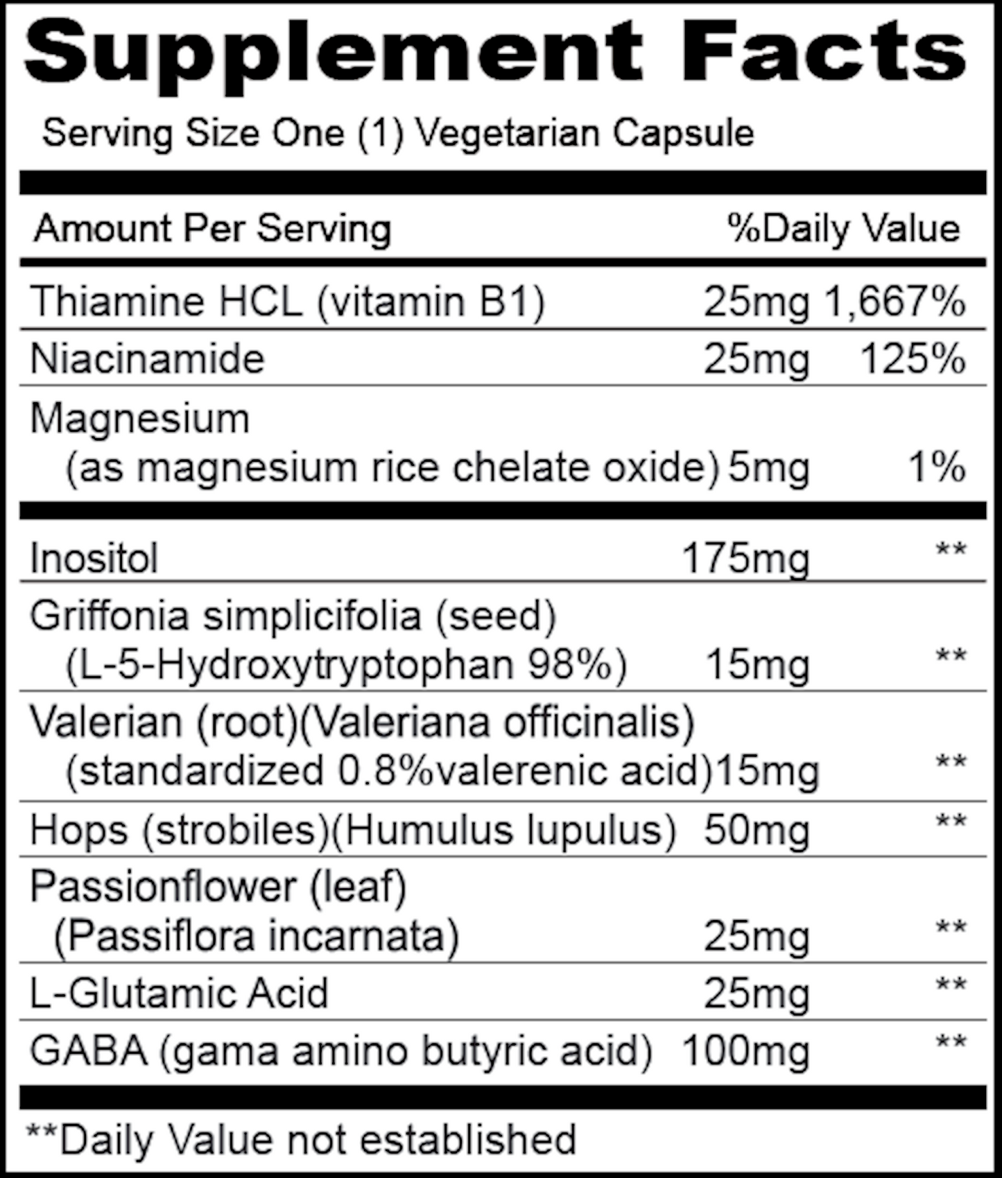 5-Hydroxy Gaba 90 vegcaps