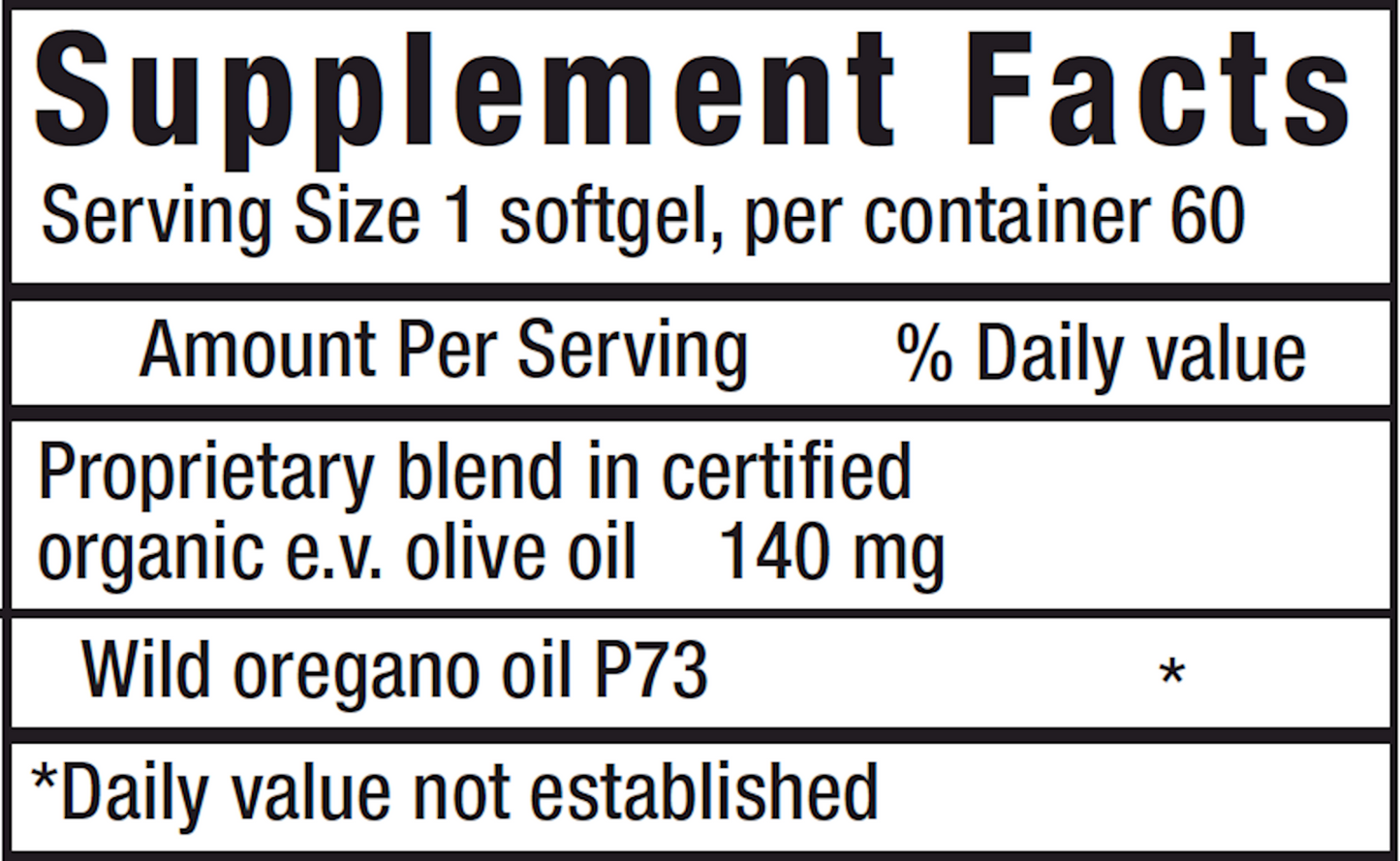 Oreganol 140 mg 60 gels