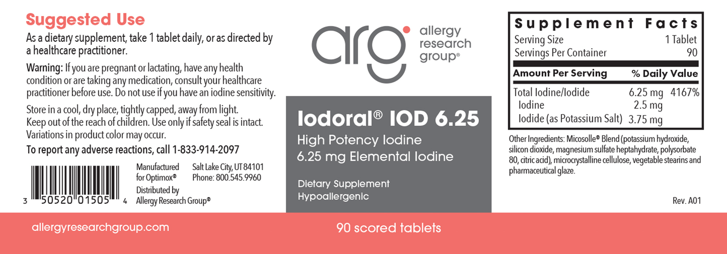 Iodoral® 6.25 mg 90 tabs