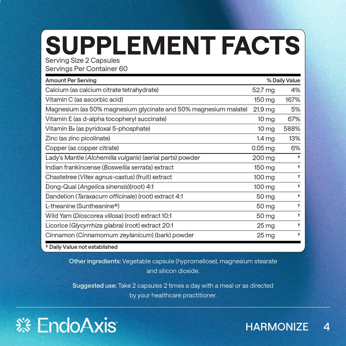 Endoaxis Formulas EndoAxis Formula 4 – Firesidepharmacy