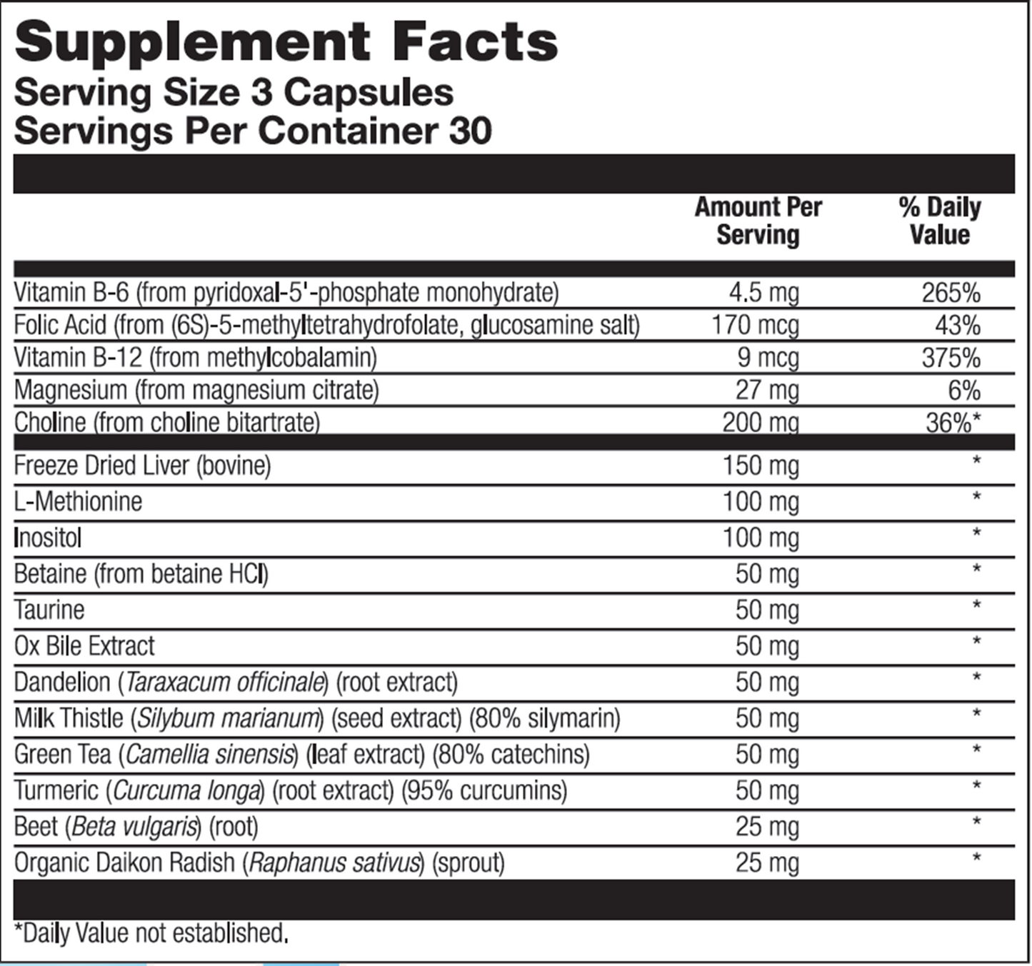 BioLiv Lipotrophic Support Form 90 caps