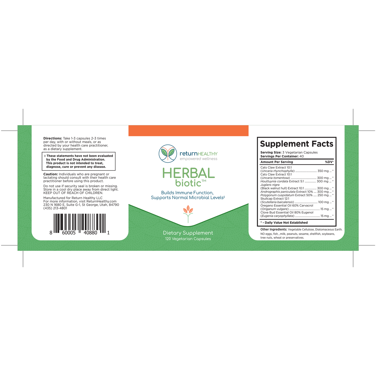 Herbal Biotic 120 vegcaps