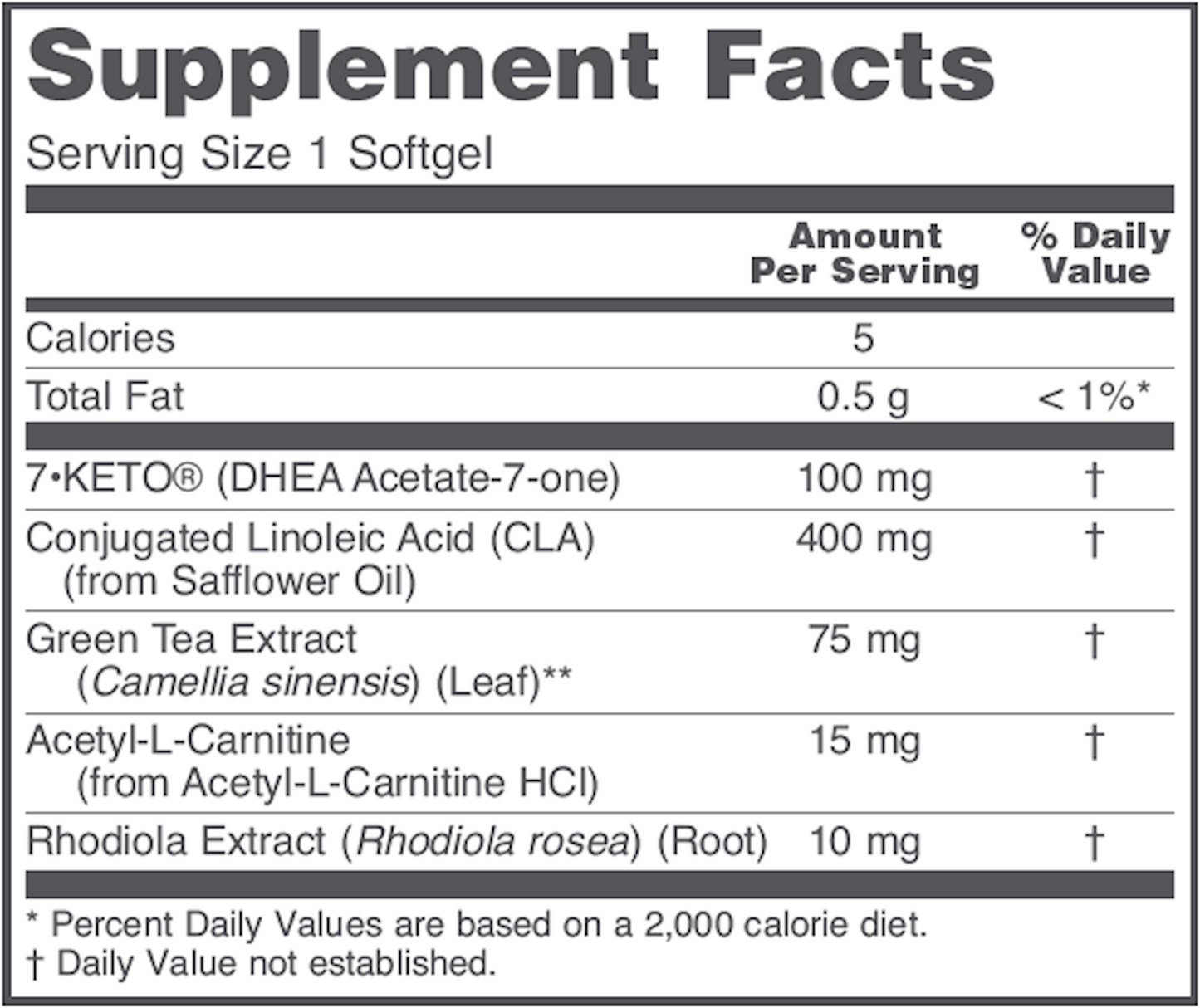 7 KETO 100 mg 60 softgels