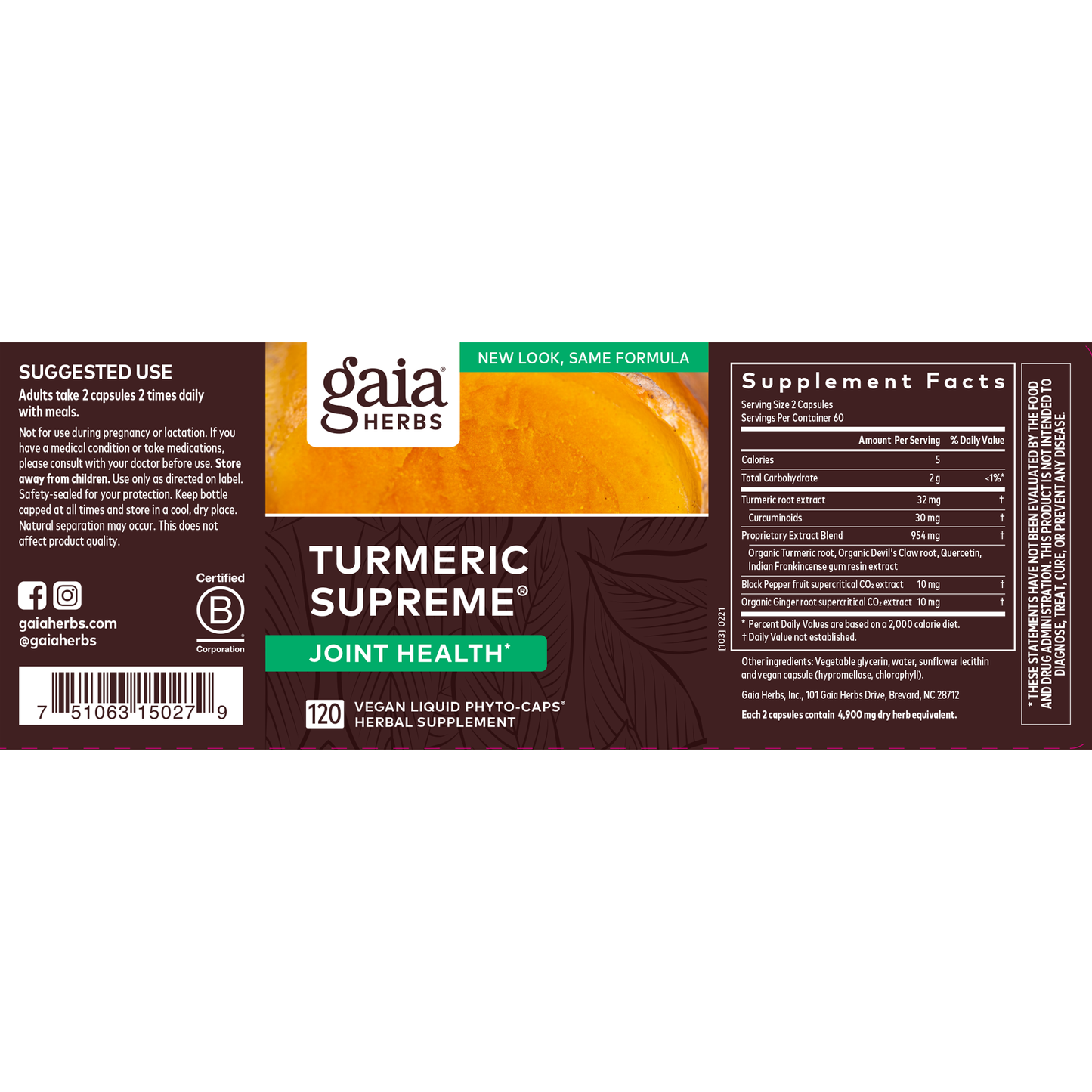 Turmeric Supreme® Joint 120c