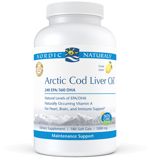 Arctic Cod Liver Oil Lemon 180 gels