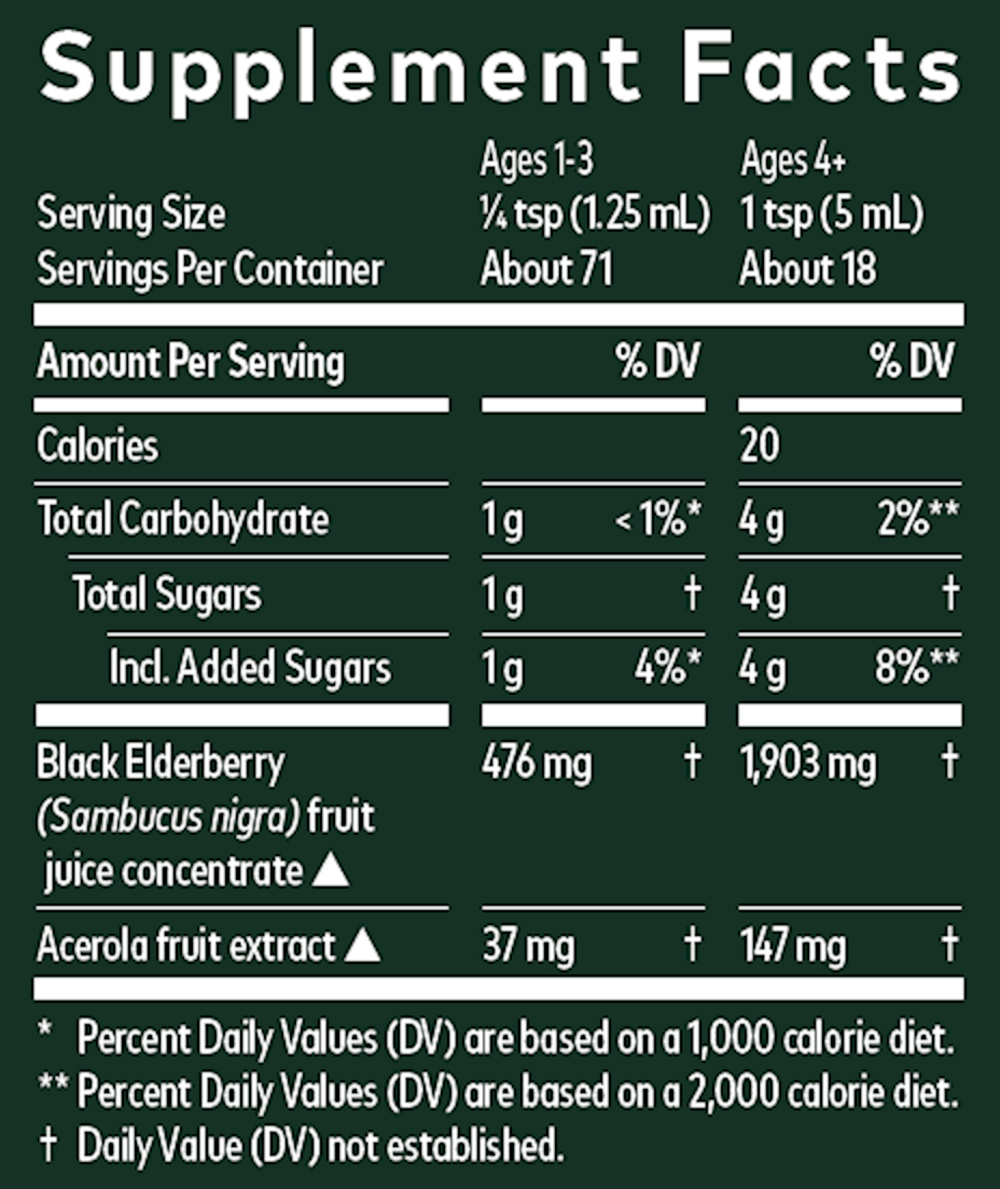 Black Elderberry Syrup 3 fl oz