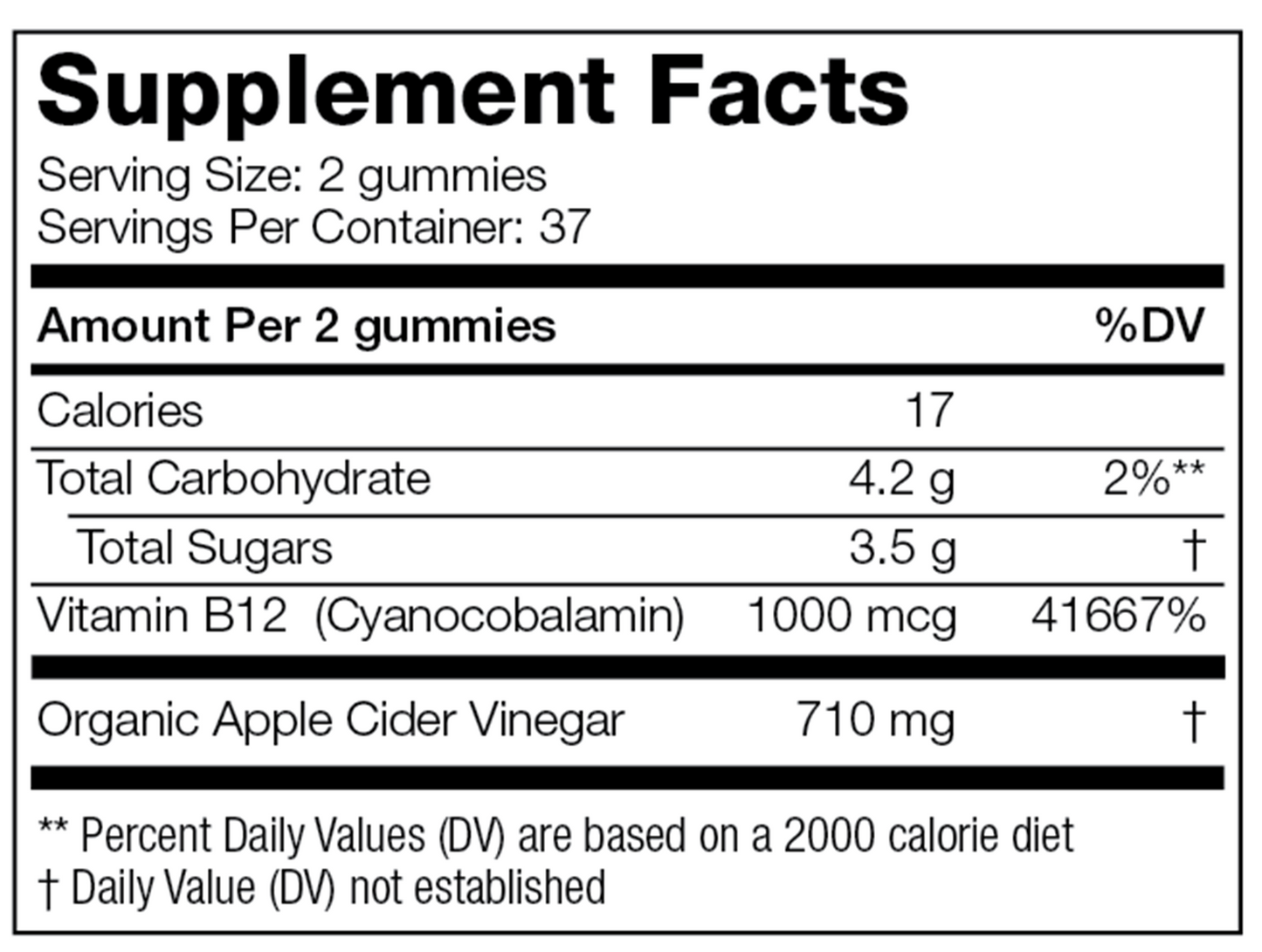 Apple Cider Vinegar Gummies 74 ct