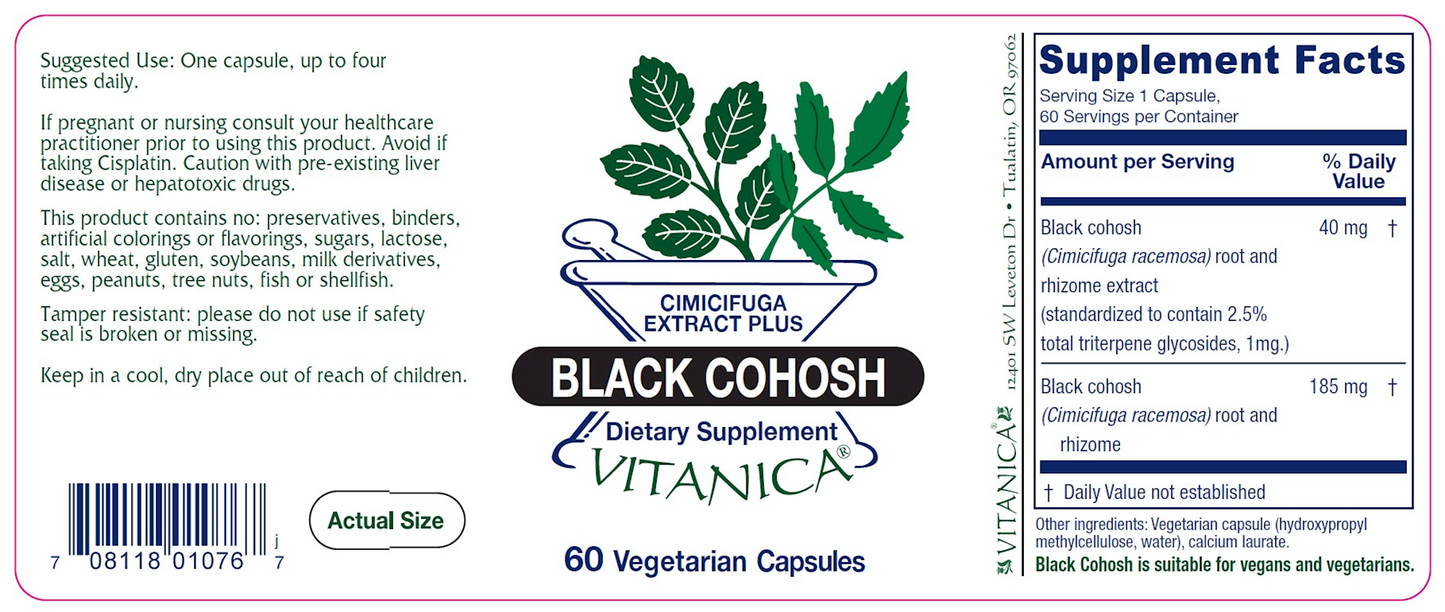 Black Cohosh 60 caps