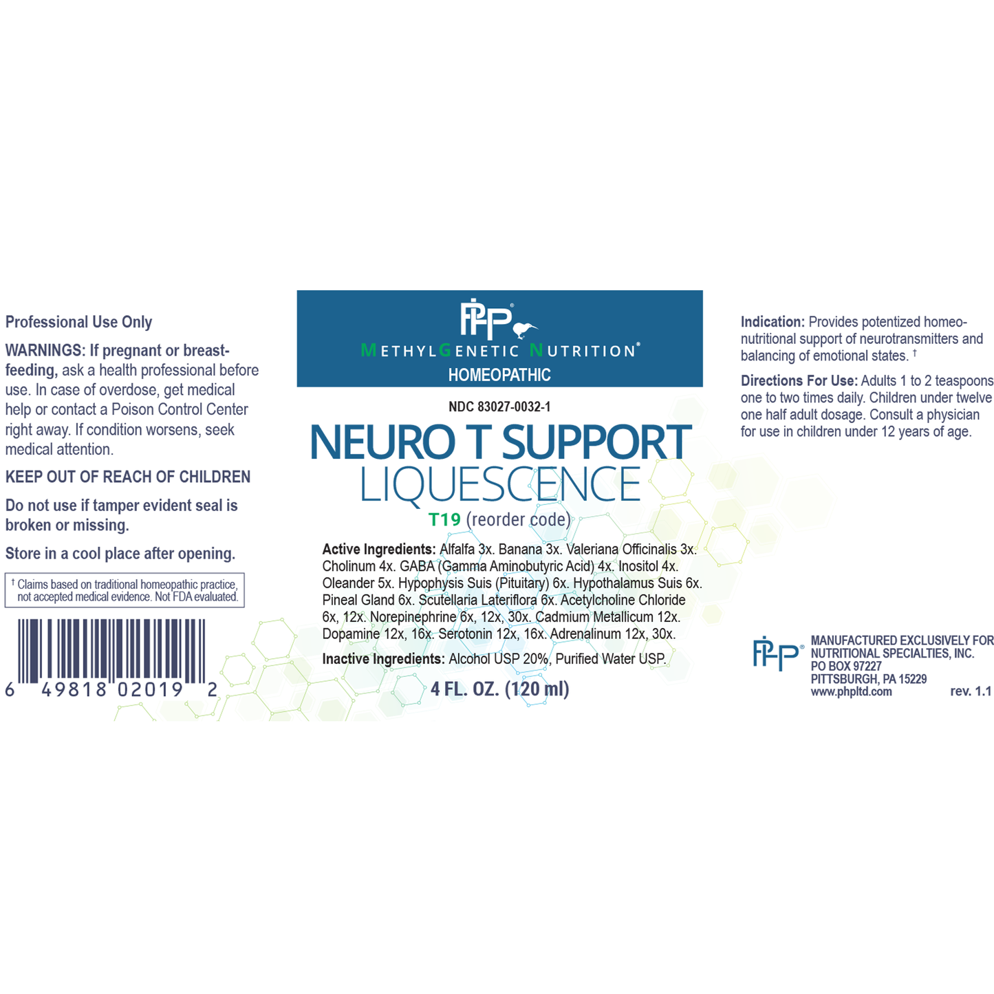 Neuro T Support Liquescence 120mL