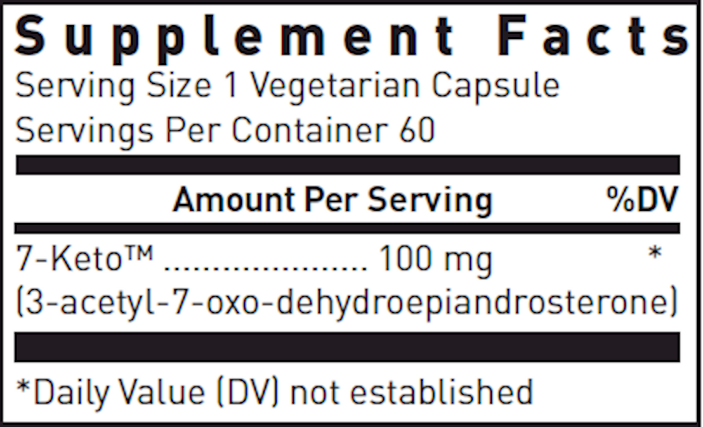 7-KETO 100 mg 60 vcaps