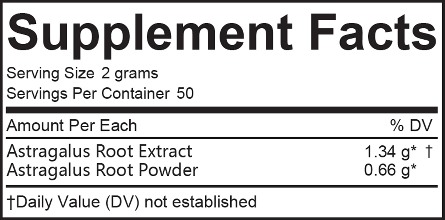 Huang Qi (Astragalus) 50 servings