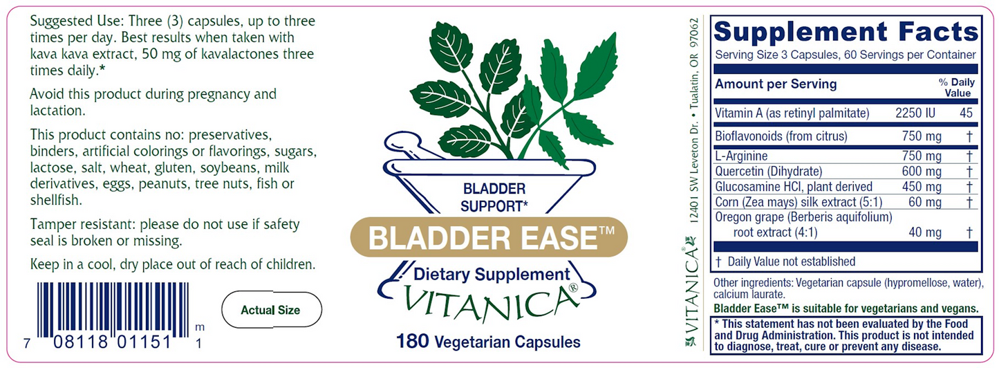 Bladder Ease 180 vcaps