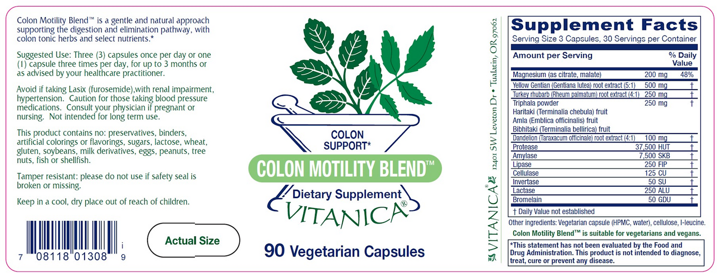 Colon Motility Blend 90 vcaps