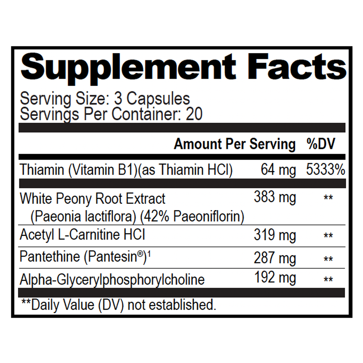 Acetylcholine Brain Food 60c