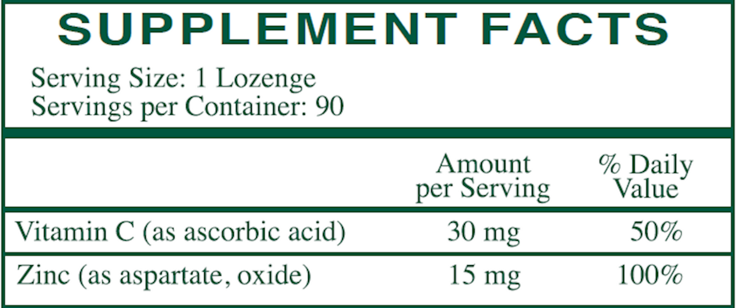 Zinc Lozenges 15 mg 90 loz