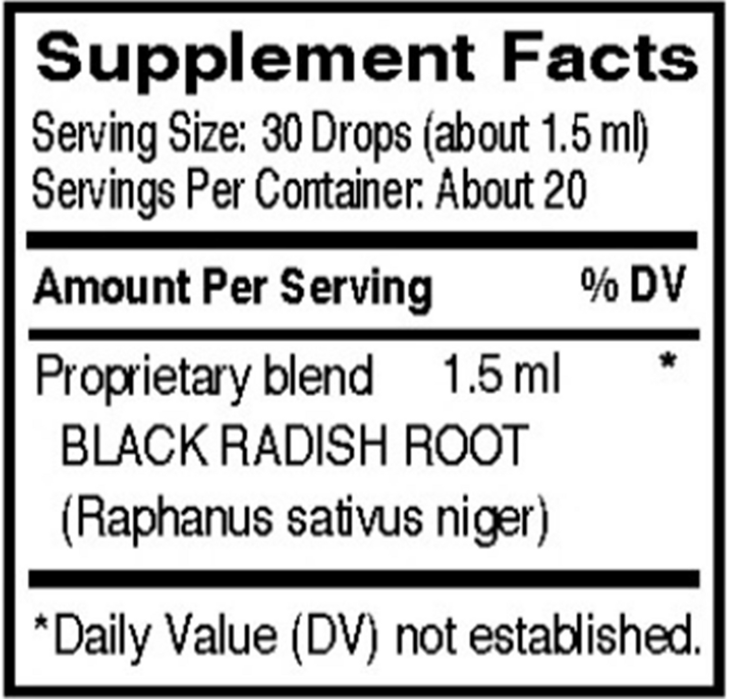 Black Radish 1 fl oz