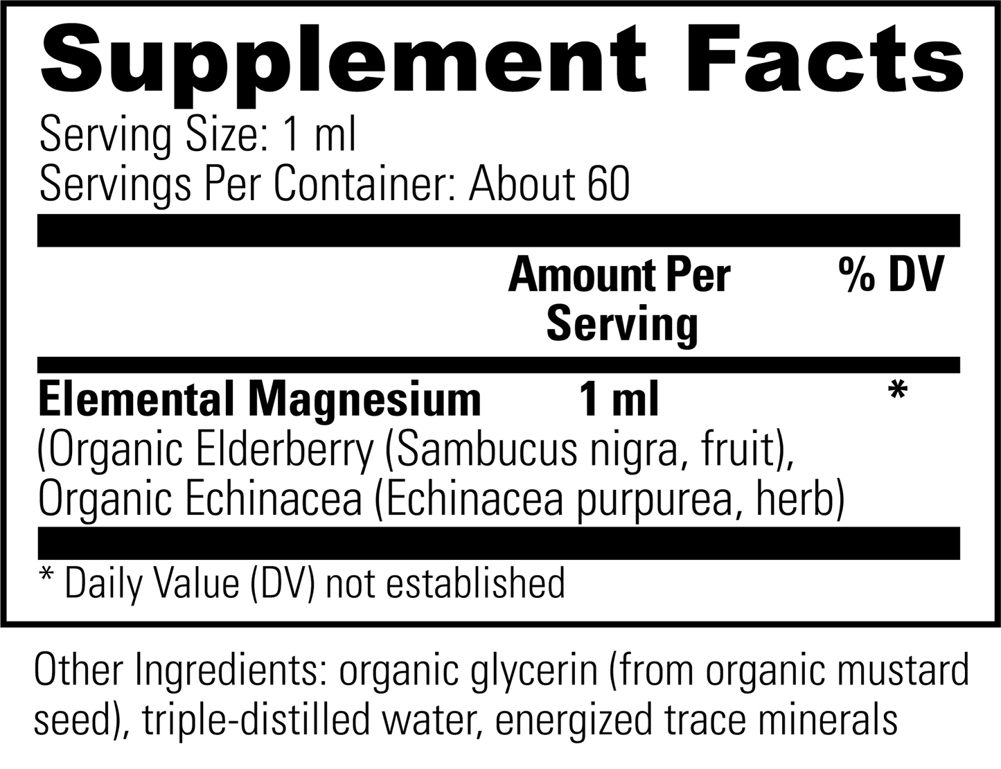 Elderberry and Echinacea 2 oz liquid