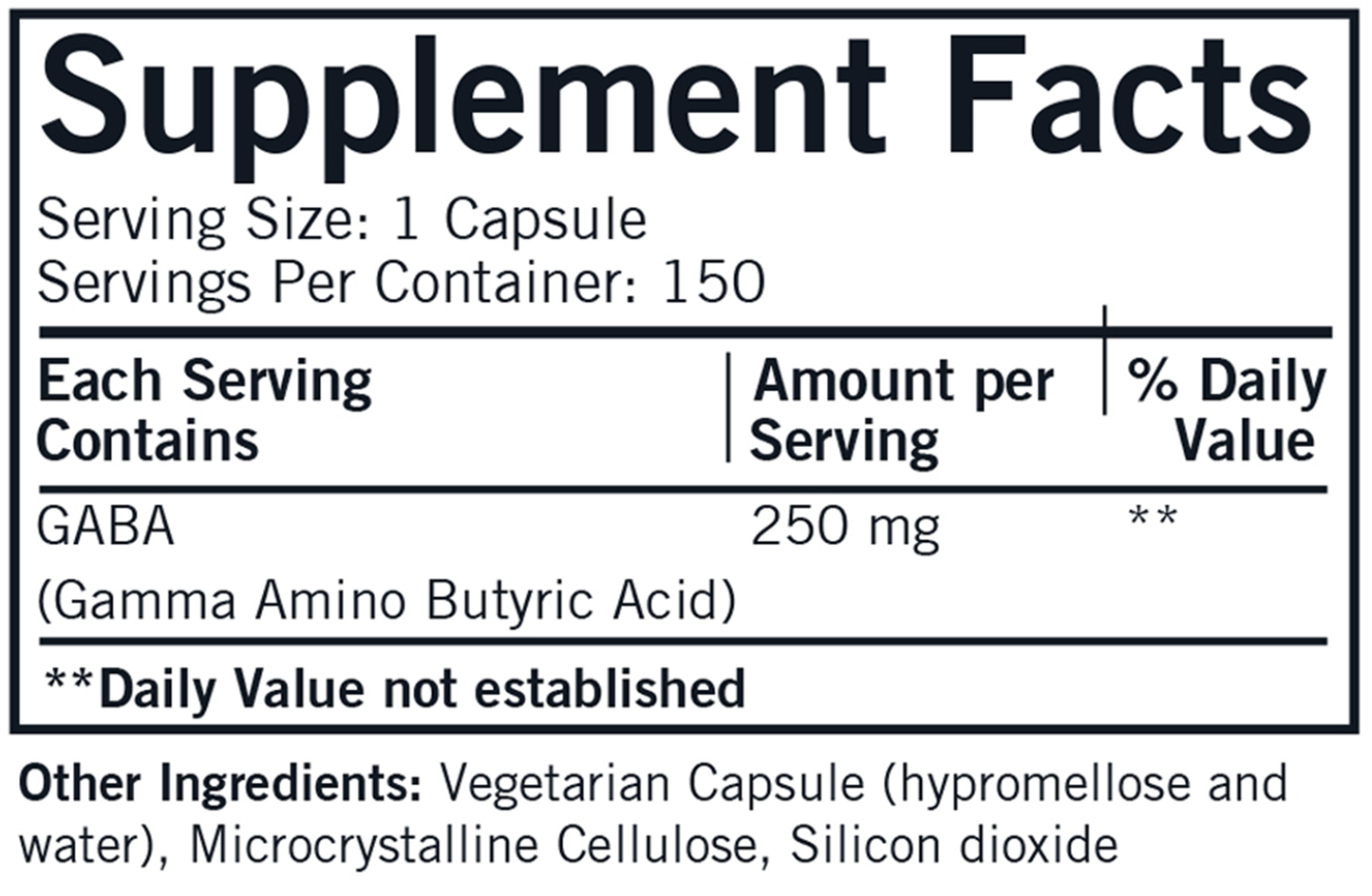 GABA 250 mg 150 caps