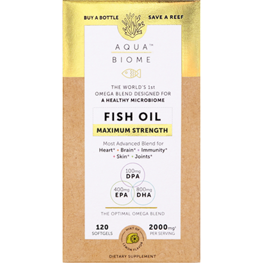 Aqua Biome Fish Oil Max Str 120 softgel