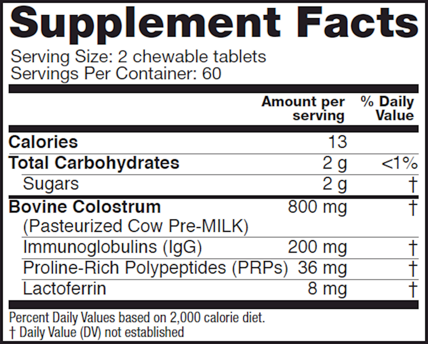 Colostrum Chewables Pineapple 120 chew