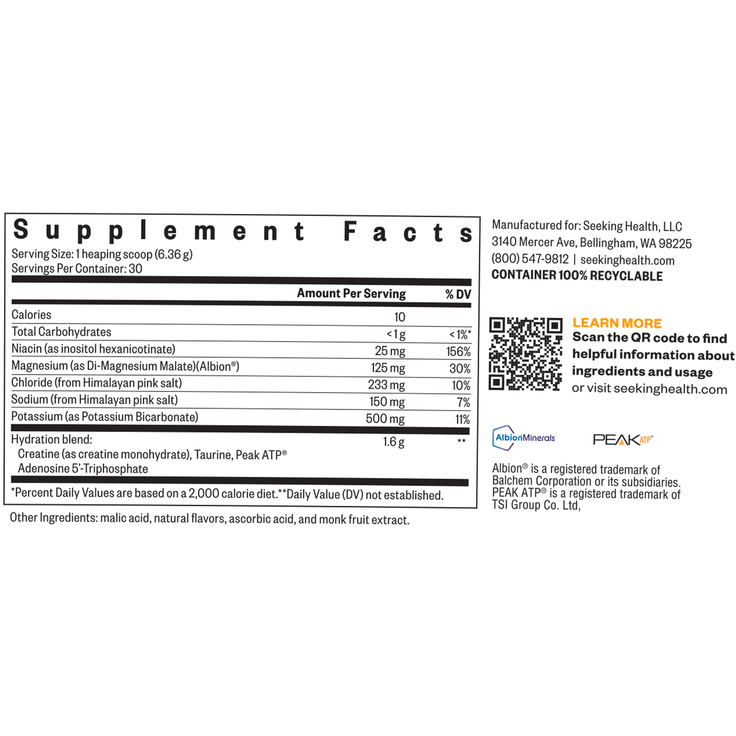 Optimal Electrolyte Orange 190.8g