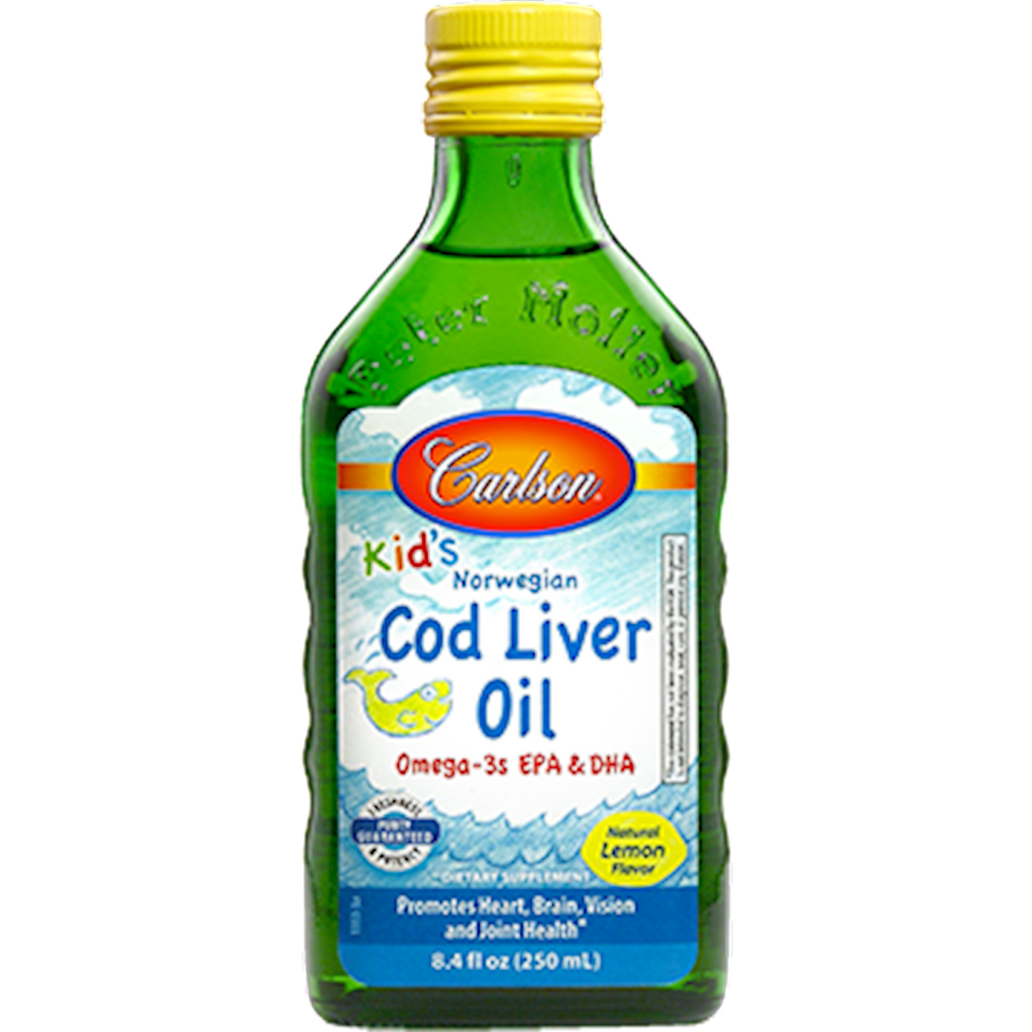 Carlson Kids Cod Liver Oil Lemon 8.4 oz